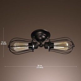 2-Lysende Gyllen Vegglampe I Antikk Stil