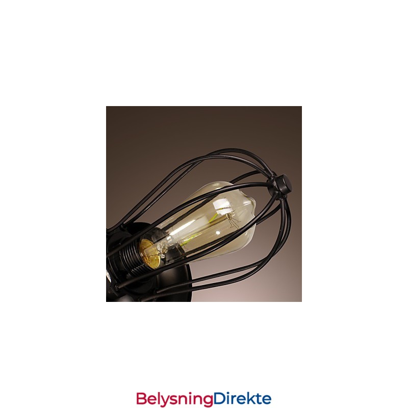 2-Lysende Gyllen Vegglampe I Antikk Stil