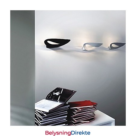 Kunstnerisk Vegglampe Med 1 Lys I Svart-Hvitt