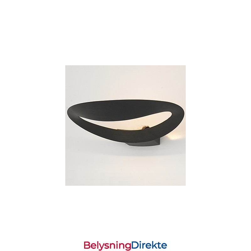 Kunstnerisk Vegglampe Med 1 Lys I Svart-Hvitt