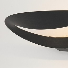 Kunstnerisk Vegglampe Med 1 Lys I Svart-Hvitt