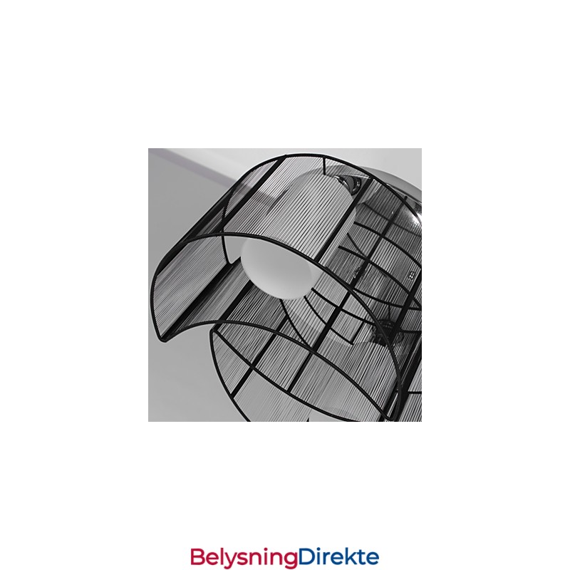 Taklampe Moderne Design 2 Lys Svart