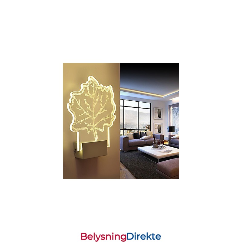 Akryl Vegglampe Pvc Lampelampe Chip Moderne Samtids Metall