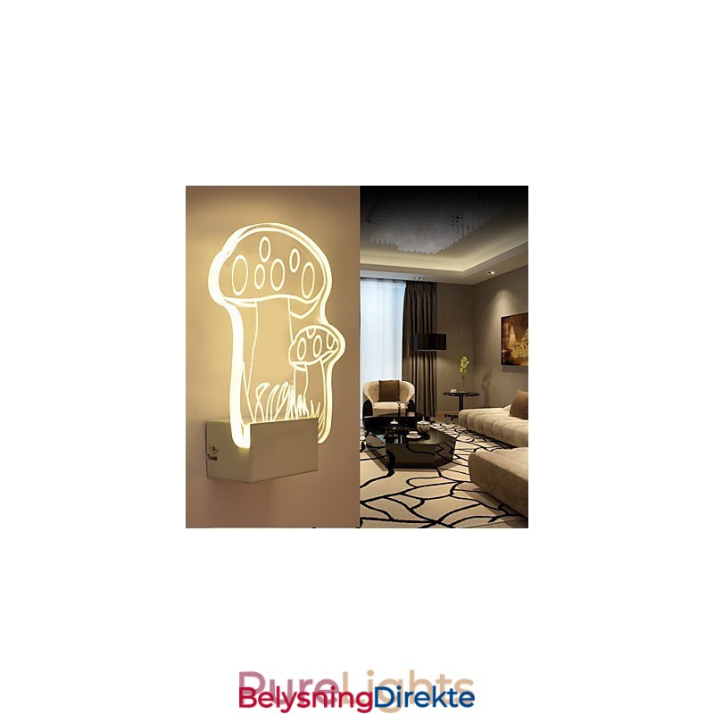 Akryl Vegglampe Pvc Vegglampe Moderne Samtids Metall