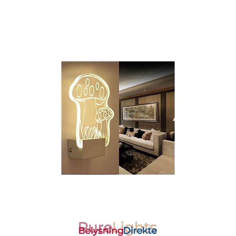 Akryl Vegglampe Pvc Vegglampe Moderne Samtids Metall