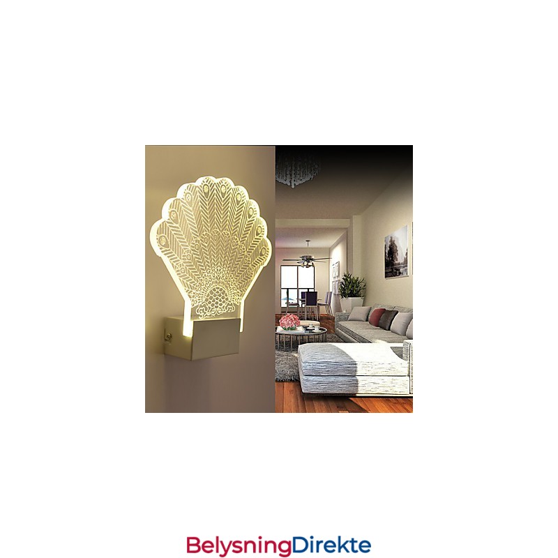 Akryl Vegglampe Pvc Vegglampe Moderne Samtids Metall