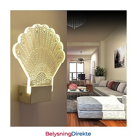 Akryl Vegglampe Pvc Vegglampe Moderne Samtids Metall