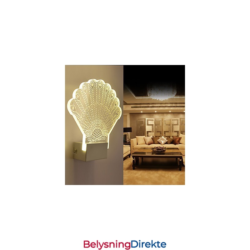 Akryl Vegglampe Pvc Vegglampe Moderne Samtids Metall