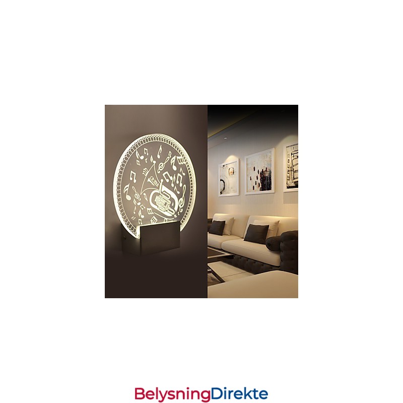 Akryl Vegglampe Pvc Vegglampe Moderne Samtids Metall