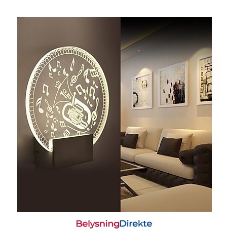 Akryl Vegglampe Pvc Vegglampe Moderne Samtids Metall