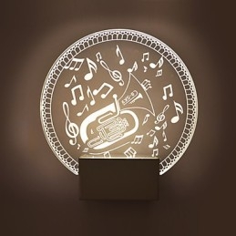 Akryl Vegglampe Pvc Vegglampe Moderne Samtids Metall