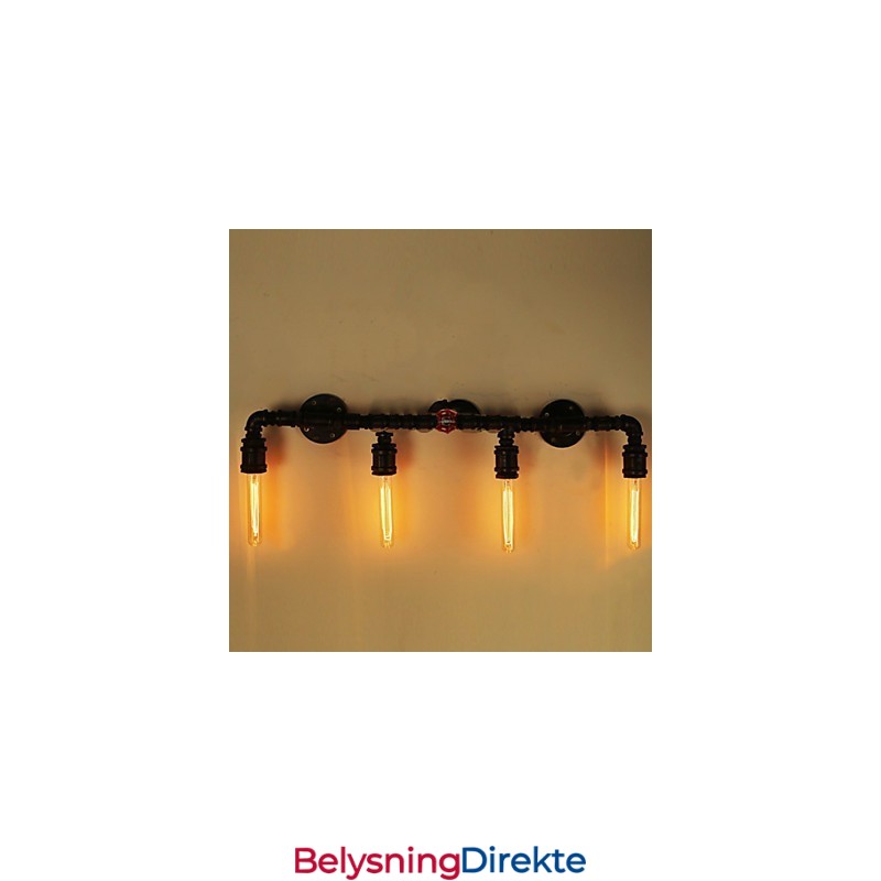 Mini-Vegglampe I Rustikt Metall I Hyttestil