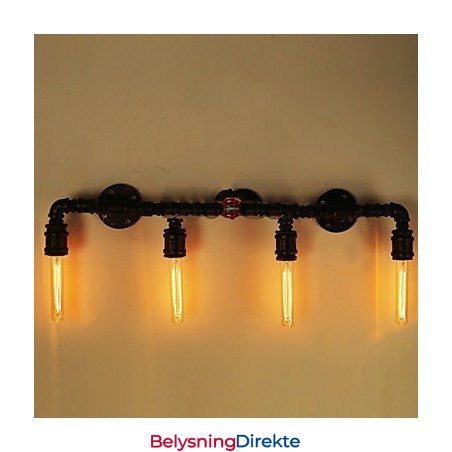 Mini-Vegglampe I Rustikt Metall I Hyttestil