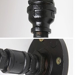 Mini-Vegglampe I Rustikt Metall I Hyttestil