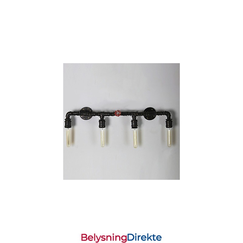 Mini-Vegglampe I Rustikt Metall I Hyttestil