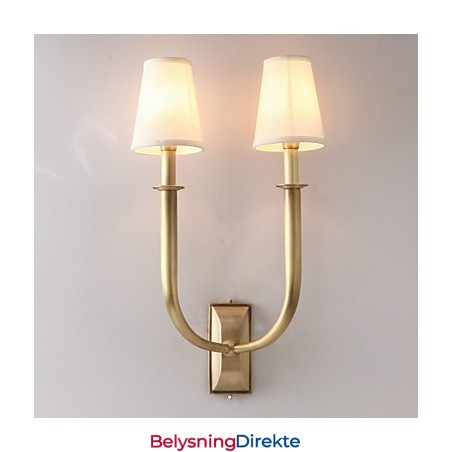 Mini-Vegglampe I Landlig Metall