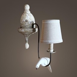 Mini-Vegglampetter I Landlig Tre, Bambus