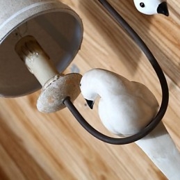 Mini-Vegglampetter I Landlig Tre, Bambus