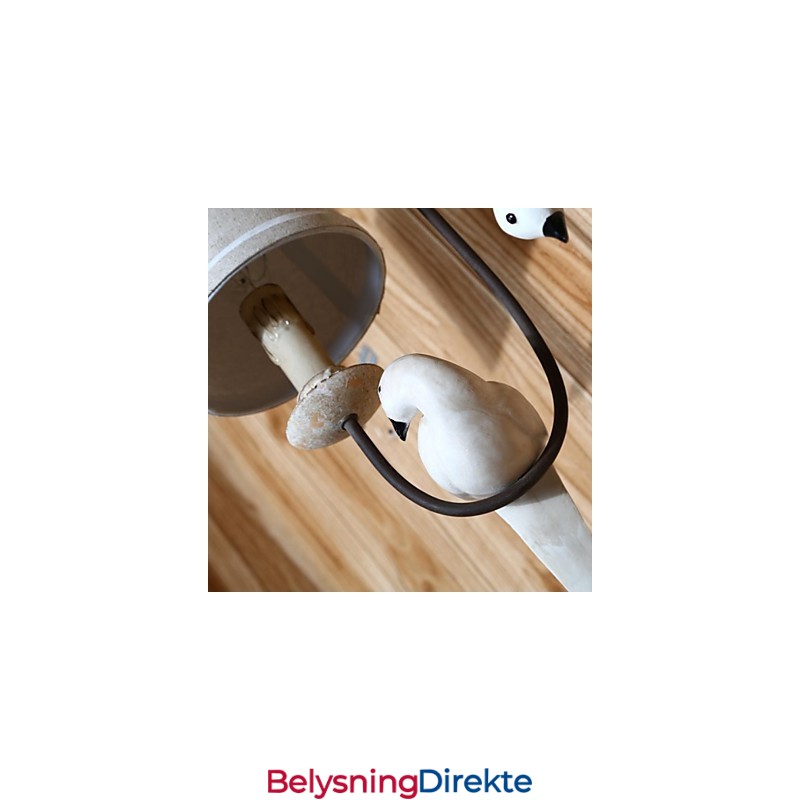 Mini-Vegglampetter I Landlig Tre, Bambus