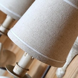 Mini-Vegglampetter I Landlig Tre, Bambus