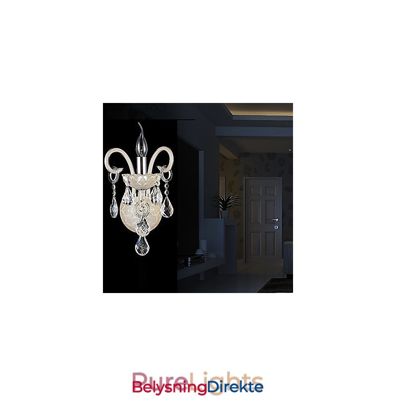 Krystallvegglamper Utendørs Vegglamper Stearinlys Vegglamper Lesevegglamper Moderne Samtids Metall