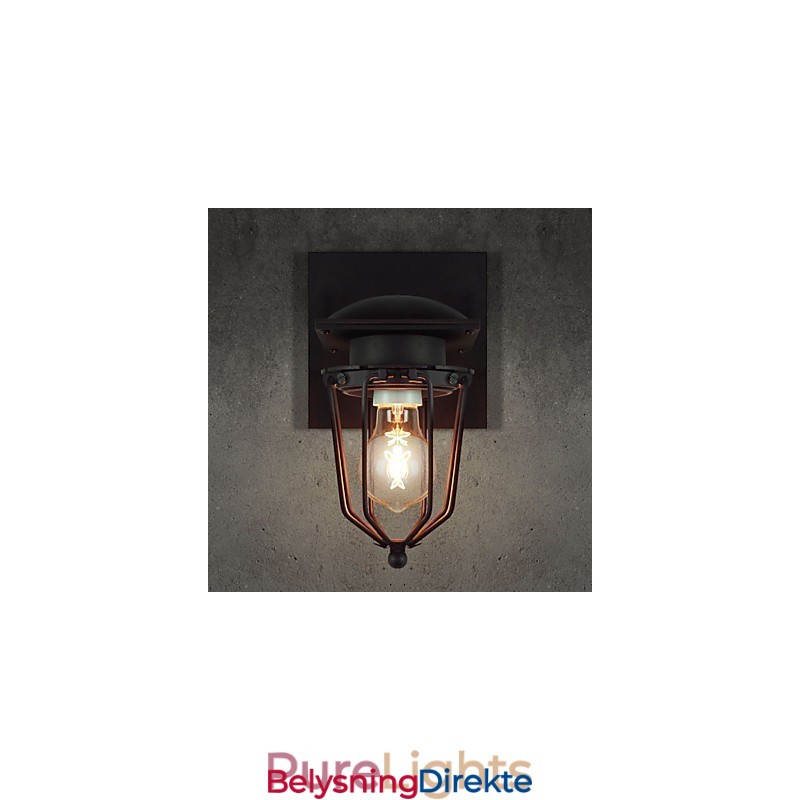 Retro Smijerns Vegglamper, Antikk Vegglampe Med Ett Hode, Minneslampe, Loftslampe I Amerikansk Jern, Vintage Vegglampe I Liten Størrelse