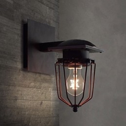 Retro Smijerns Vegglamper, Antikk Vegglampe Med Ett Hode, Minneslampe, Loftslampe I Amerikansk Jern, Vintage Vegglampe I Liten Størrelse