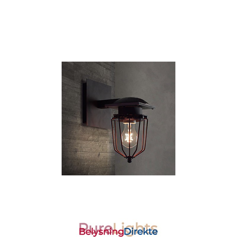 Retro Smijerns Vegglamper, Antikk Vegglampe Med Ett Hode, Minneslampe, Loftslampe I Amerikansk Jern, Vintage Vegglampe I Liten Størrelse