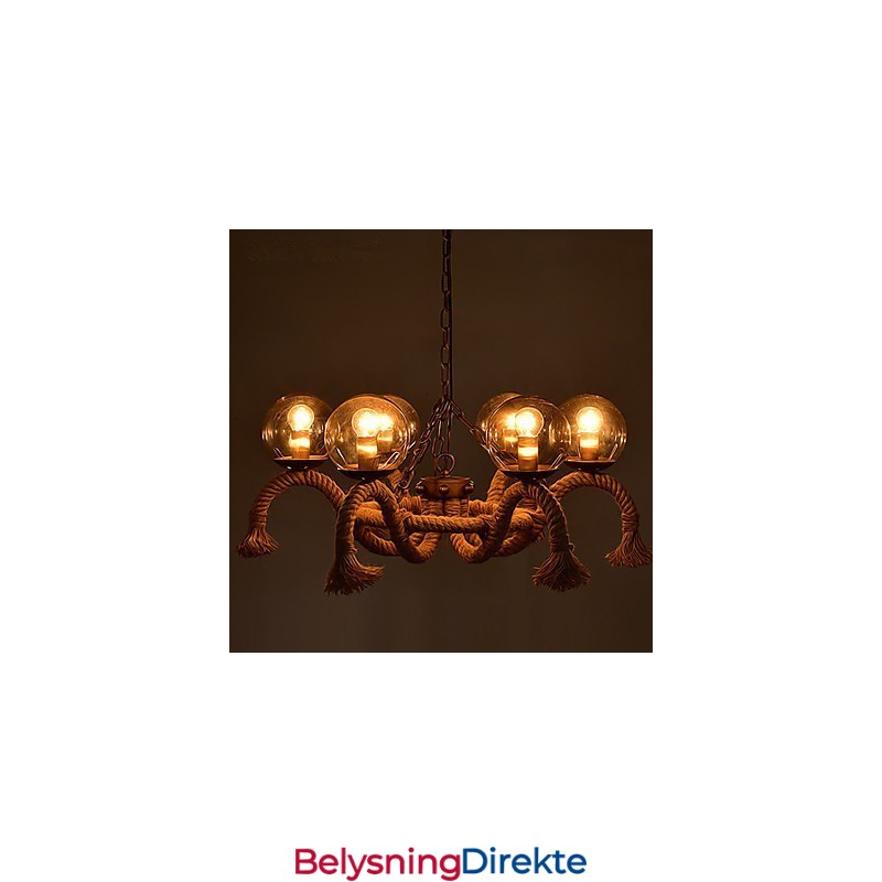 Lysekrone I Ministil I Vintage-Metall