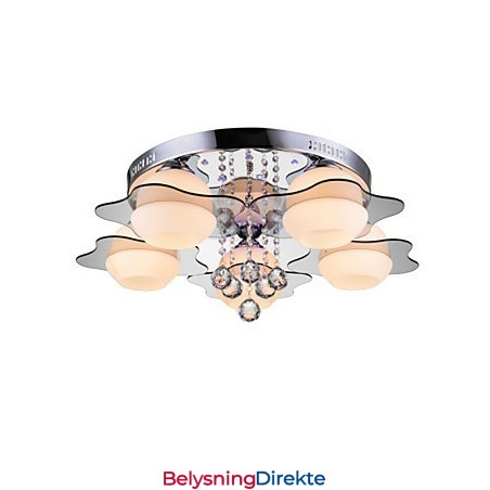 Fjernstyrt 5 Lys Med Blårød Moderne Taklampe For Innfelling