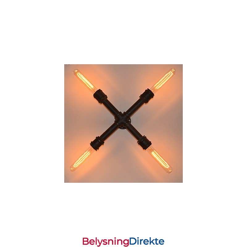 Industriell Retro Rørvegg