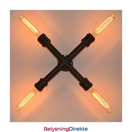 Industriell Retro Rørvegg