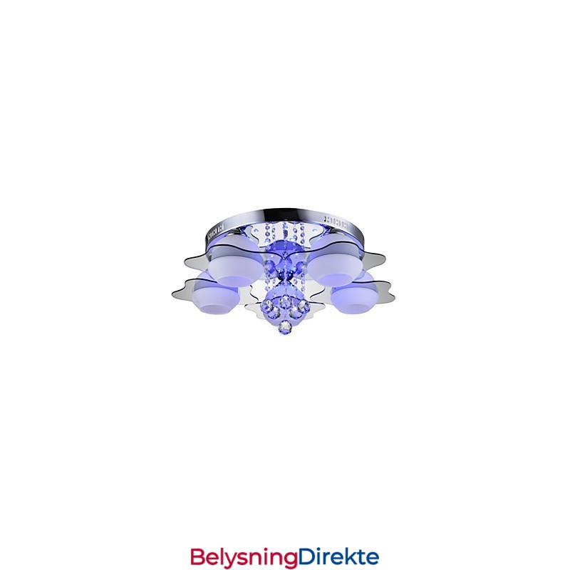 Fjernstyrt 5 Lys Med Blårød Moderne Taklampe For Innfelling