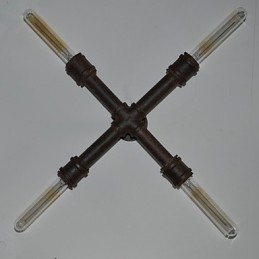 Industriell Retro Rørvegg