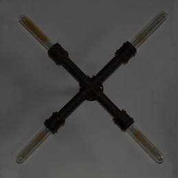 Industriell Retro Rørvegg