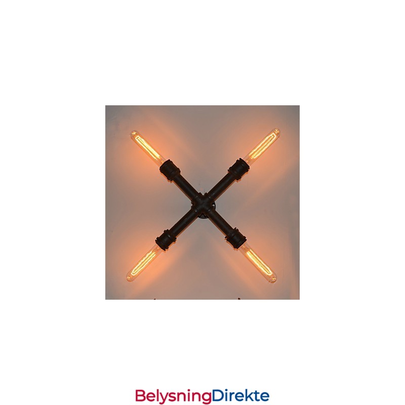 Industriell Retro Rørvegg