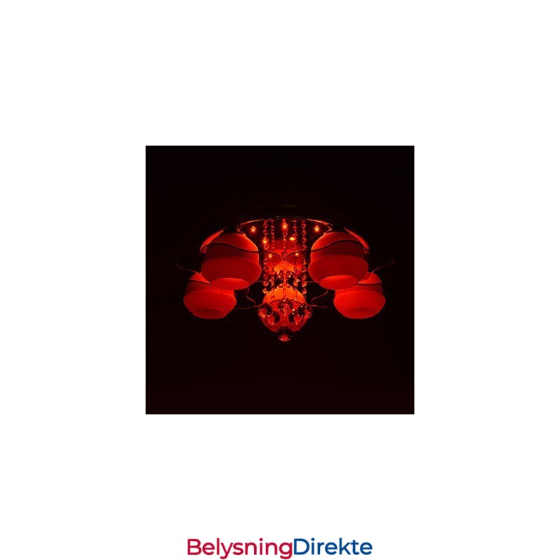 Fjernstyrt 5 Lys Med Blårød Moderne Taklampe For Innfelling