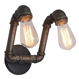 Retro Metallvegglampe Til Kafé