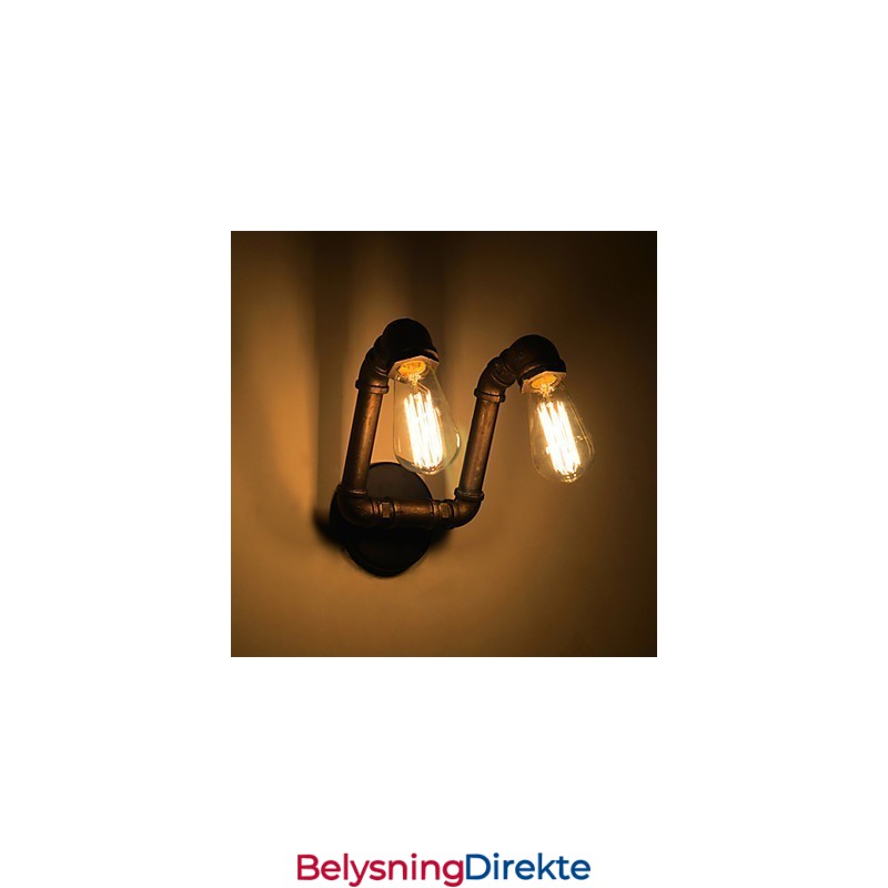 Retro Metallvegglampe Til Kafé