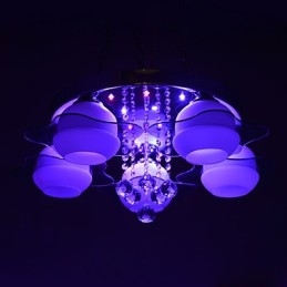 Fjernstyrt 5 Lys Med Blårød Moderne Taklampe For Innfelling