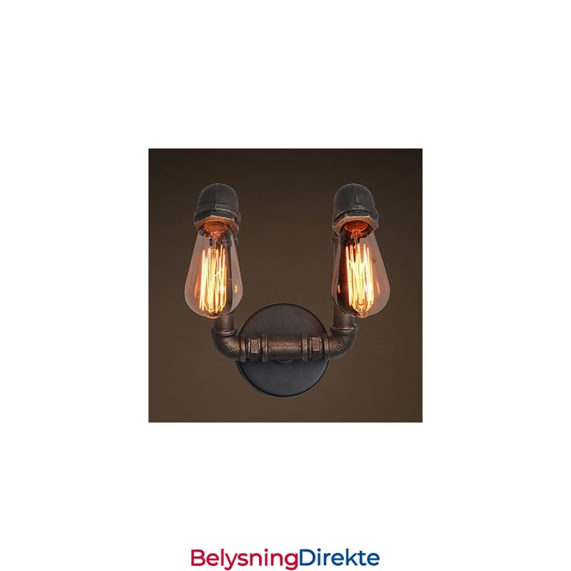 Retro Metallvegglampe Til Kafé