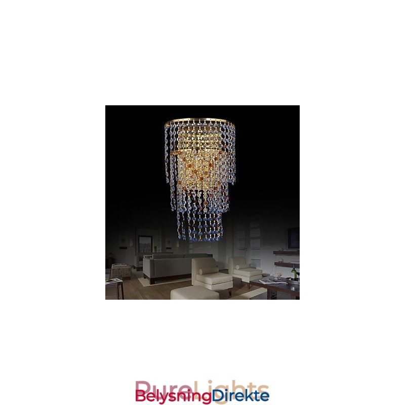 Krystall Vegglampe Moderne Samtids Metall
