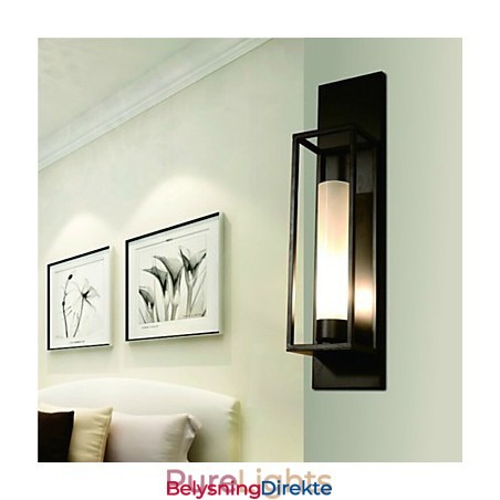 Vegglamper Vegglamper Rustikk Hytte Metall Spisestue Soverom Lesestue Metall + Glass