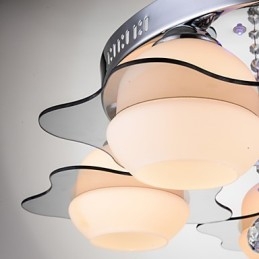 Fjernstyrt 5 Lys Med Blårød Moderne Taklampe For Innfelling