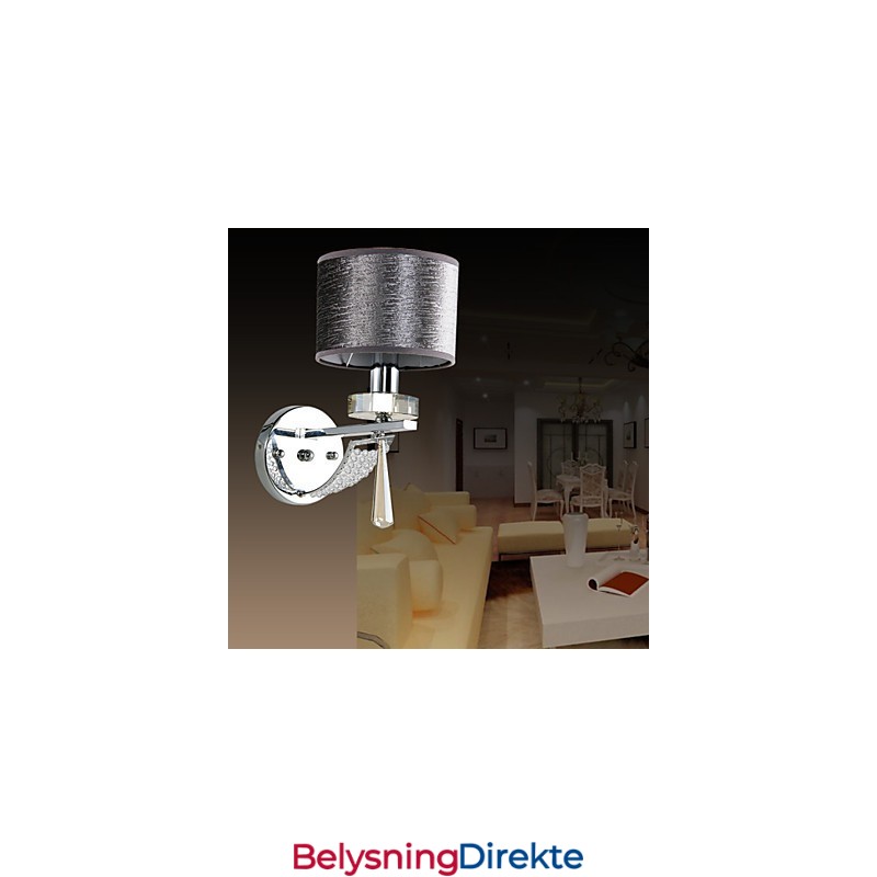 Krystall Vegglampe Moderne Samtids Metall