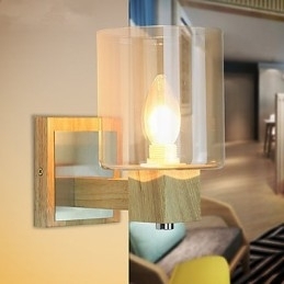 Vegglampetter Mini-Stil Tradisjonell Klassisk Tre Bambus