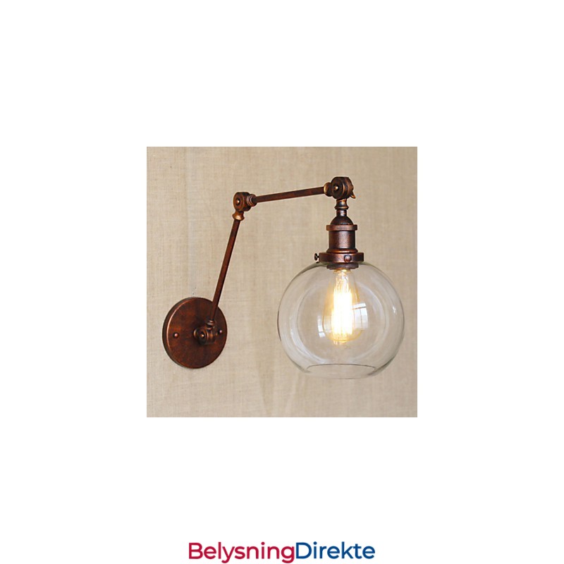 Vegglampetter Svinglamper Lesevegglamper Krystall Ministil Rustikk Hytte Metall