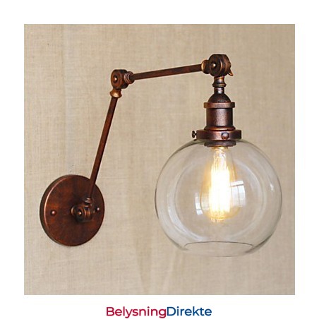 Vegglampetter Svinglamper Lesevegglamper Krystall Ministil Rustikk Hytte Metall