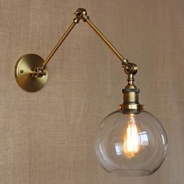 Vegglampetter Svinglamper Lesevegglamper Krystall Ministil Rustikk Hytte Metall