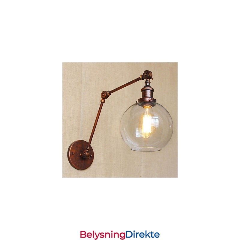 Vegglampetter Svinglamper Lesevegglamper Krystall Ministil Rustikk Hytte Metall